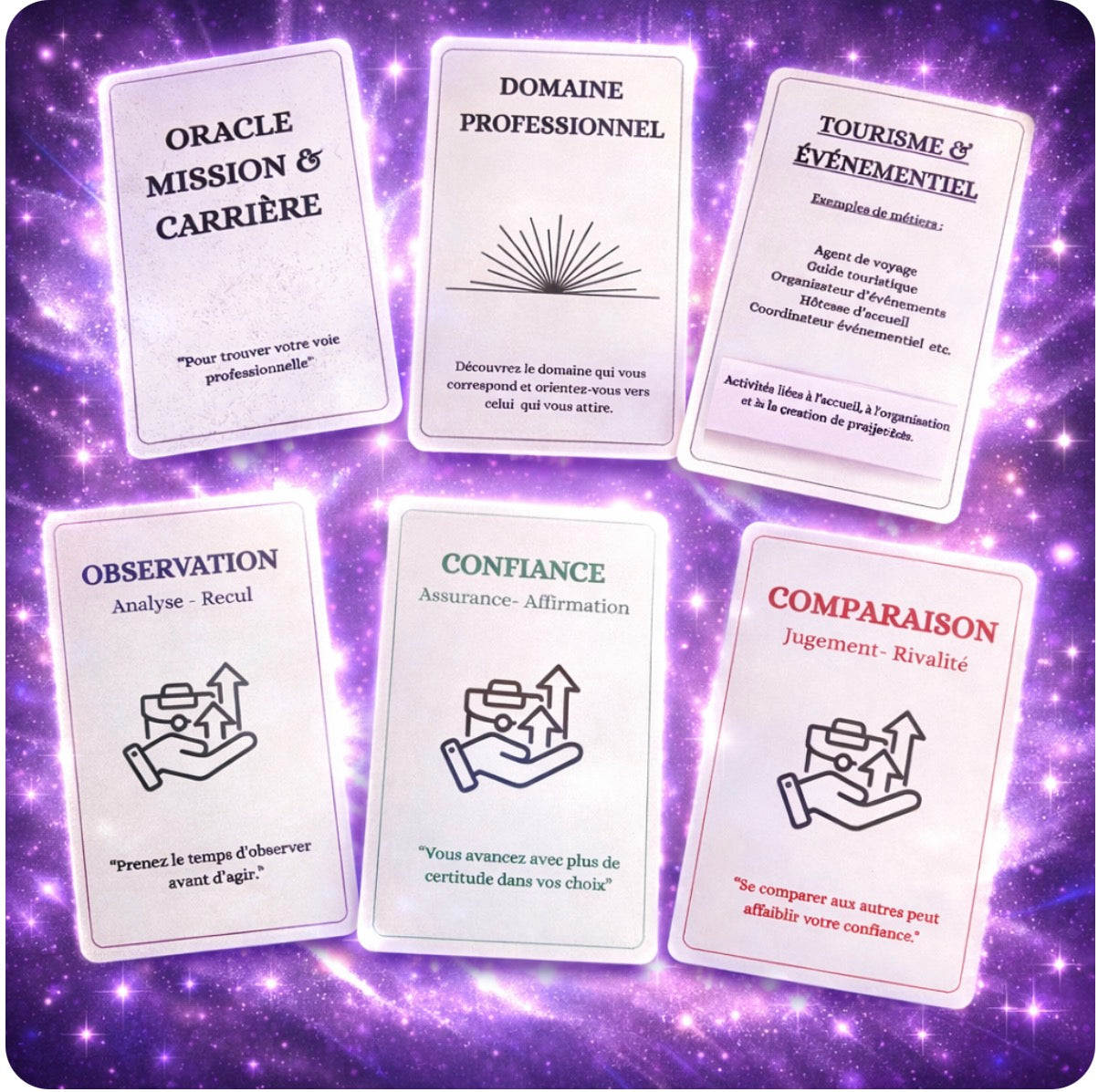 ✨ ORACLE MISSION & CARRIÈRE
“Trouve ta voie…aligne-toi avec ta mission”